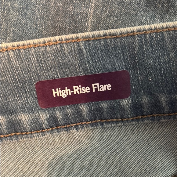 NWT Gloria Vanderbilt Size 20 pull on Blue Flare Jeans - Picture 6 of 6